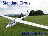 Standard Cirrus, Maßstab 1:2,5