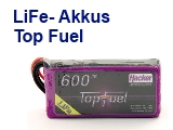 LiFe- Empfängerakkus Top Fuel