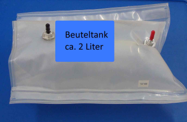 Beuteltank ca. 2 Liter inkl. Tygon und Montagematerial