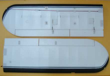 Ersatzteil - FMS Piper PA-18 Super Cub 170cm, Traglächen mit LED Beleuchtung und Lampenabdeckung