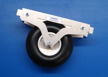 Komplettfahrwerk für Segelflugzeuge fest mit Rad und Alufelge 102mm