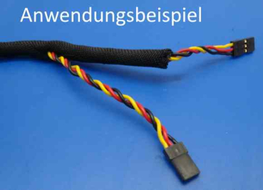 Gewebe Schutzschlauch selbstschließend bis 5 mm - besonders flexibel