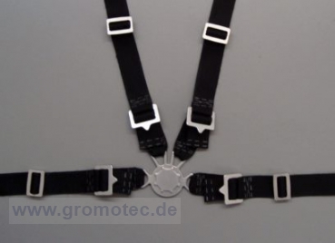 Preview: Gurtzeug Maßstab 1:3, schwarz