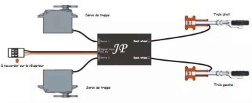 Preview: JP Hobby 2-Bein Fahrwerks Controller für ER-005 bis ER-120 V1 