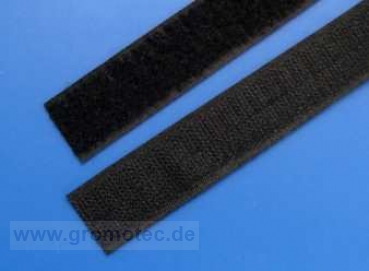 Klettband schwarz, selbstklebend "Profiline"