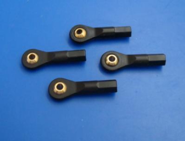 Kugelköpfe M3, Kugelbohrung 3mm mit Sechskant Gewindeanschluß - B-Ware