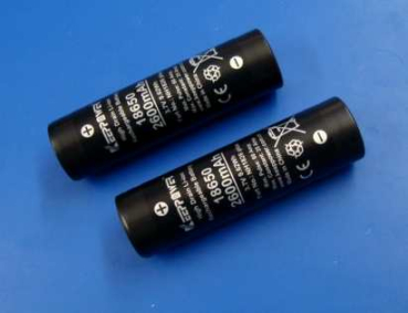 LiIo Einzelzellen 2600mAh Typ 18650 - 2 Stück - Plus Version mit bis zu 35A Konstant und 60A Pulse