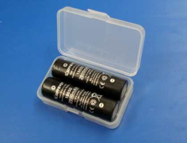 Preview: LiIo Einzelzellen 2600mAh Typ 18650 - 2 Stück - Plus Version mit bis zu 35A Konstant und 60A Pulse