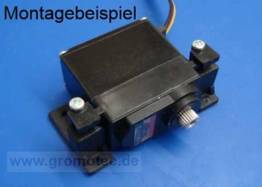 Preview: Servohalter für liegenden Einbau für Servos bis 17mm