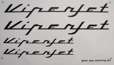 Original Black Horse Schriftzug Set Viper Jet