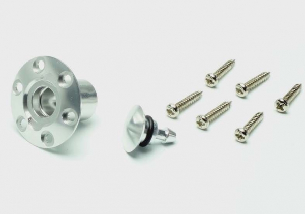 Betankungsarmatur mit Verschlussstopfen, silber