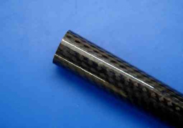 CFK Rohr mit Sichtkohle 12x8x1000mm