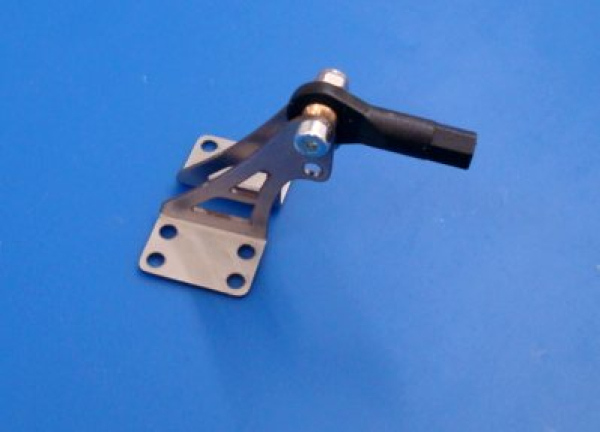 Doppelruderhorn Edelstahl mit Kugelkopf M3, "Profiline" 33mm