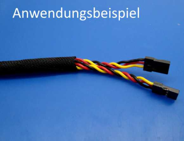 Gewebe Schutzschlauch selbstschließend bis 5 mm - besonders flexibel