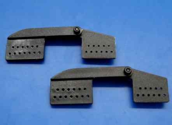 Landeklappenscharniere Kunststoff schwarz