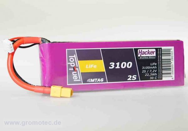 TopFuel LiFe- Empfängerakku 3100mAh, 6,6V