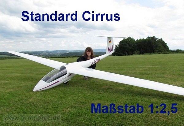 Standard Cirrus, Maßstab 1:2,5, Bausatz