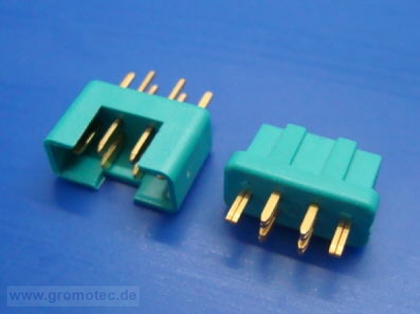 Hochstromstecker mit Doppelkontakt