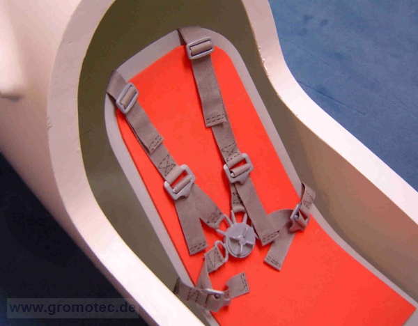 Sitzpolster, Moosgummi, blau